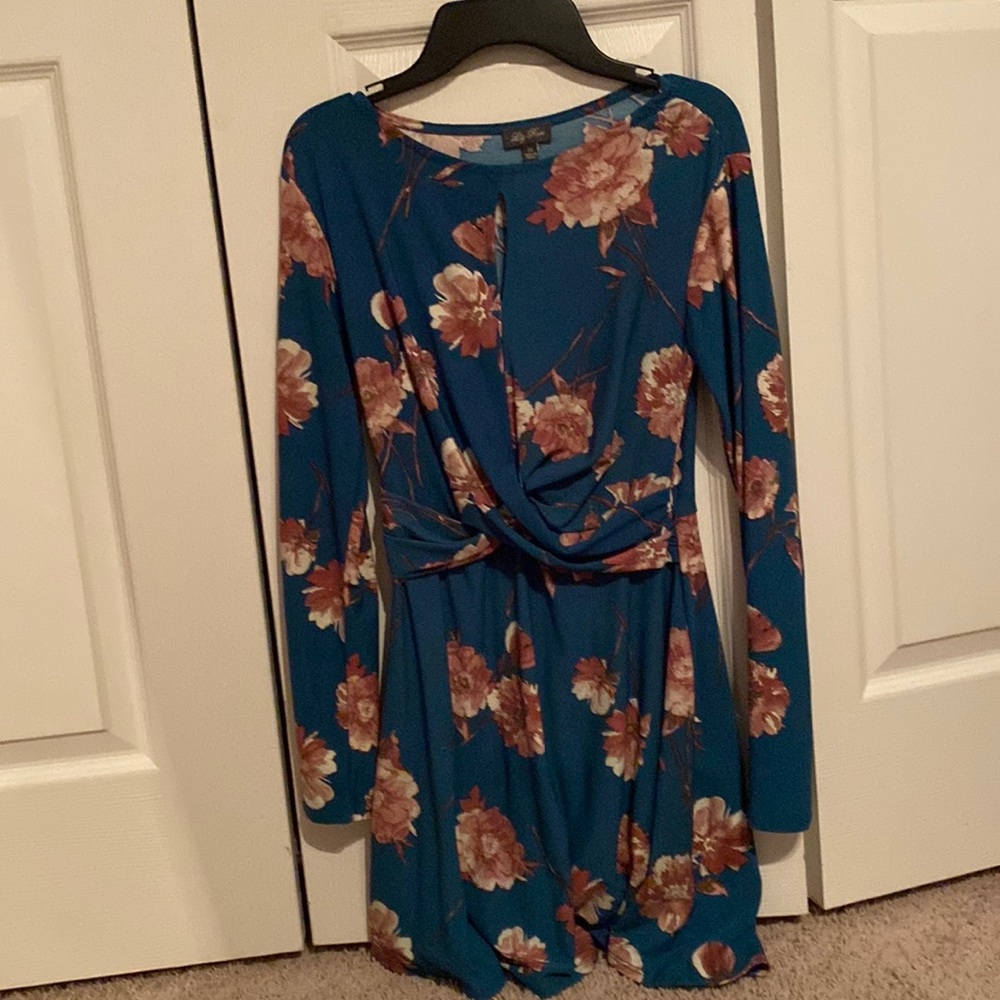 teal casual dress